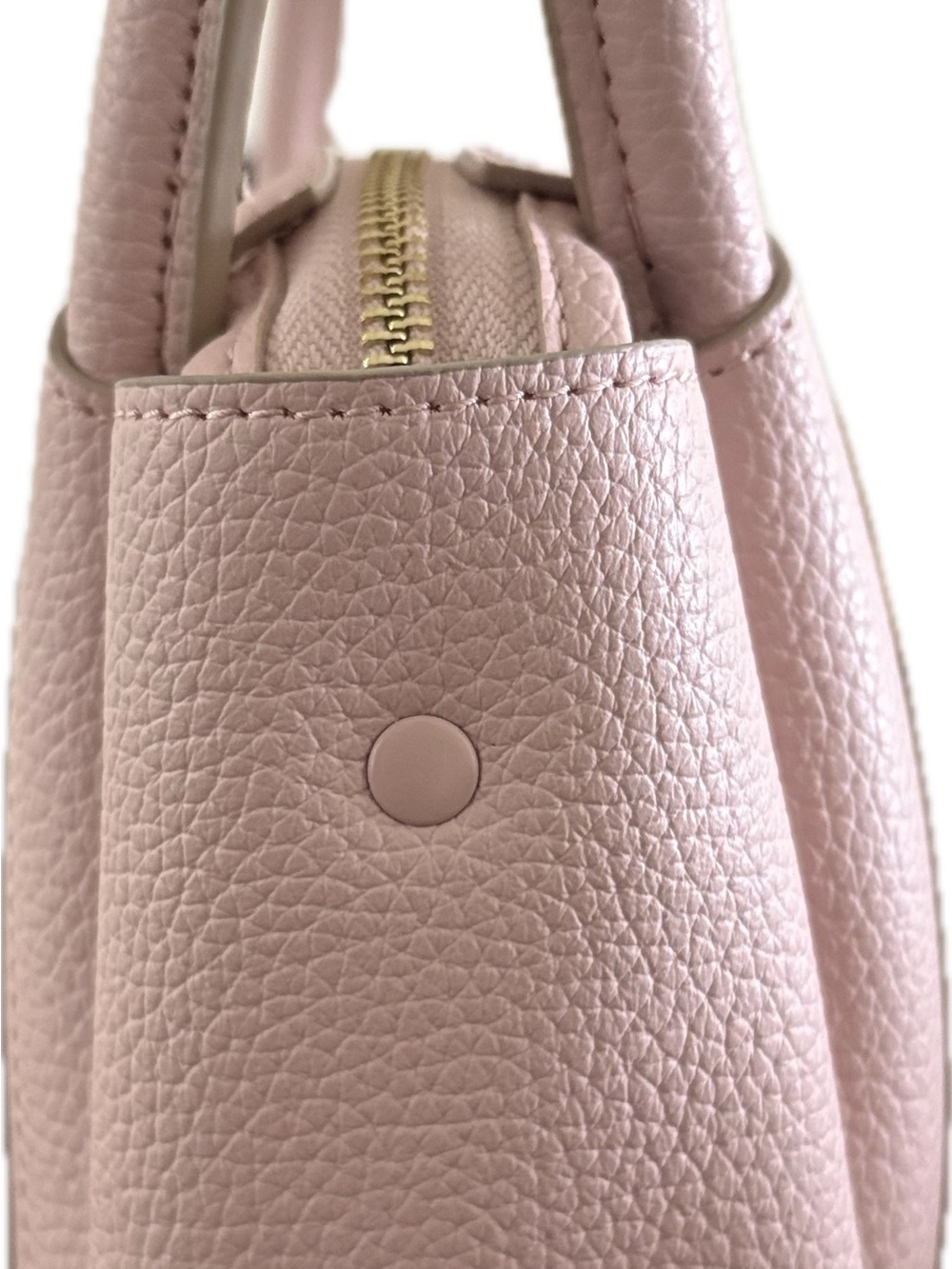 Nanette Lepore Blush Pink Shoulder Bag w/ Floral Charm | Gold Hardware - Picture 3 of 5